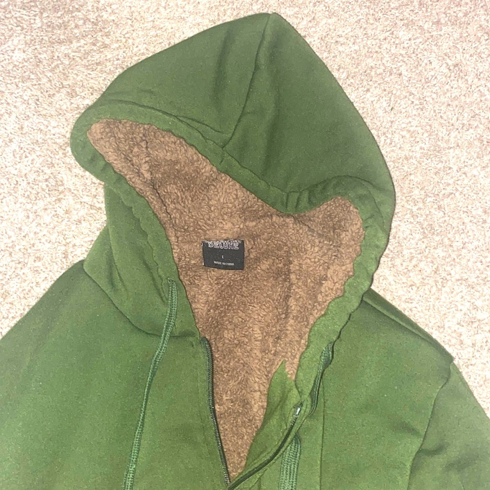 Fuzzy Green Jacket